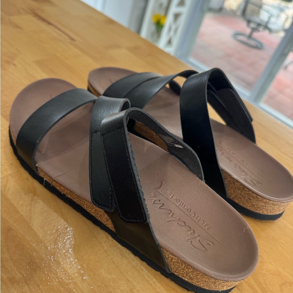 Black Leather Sandals